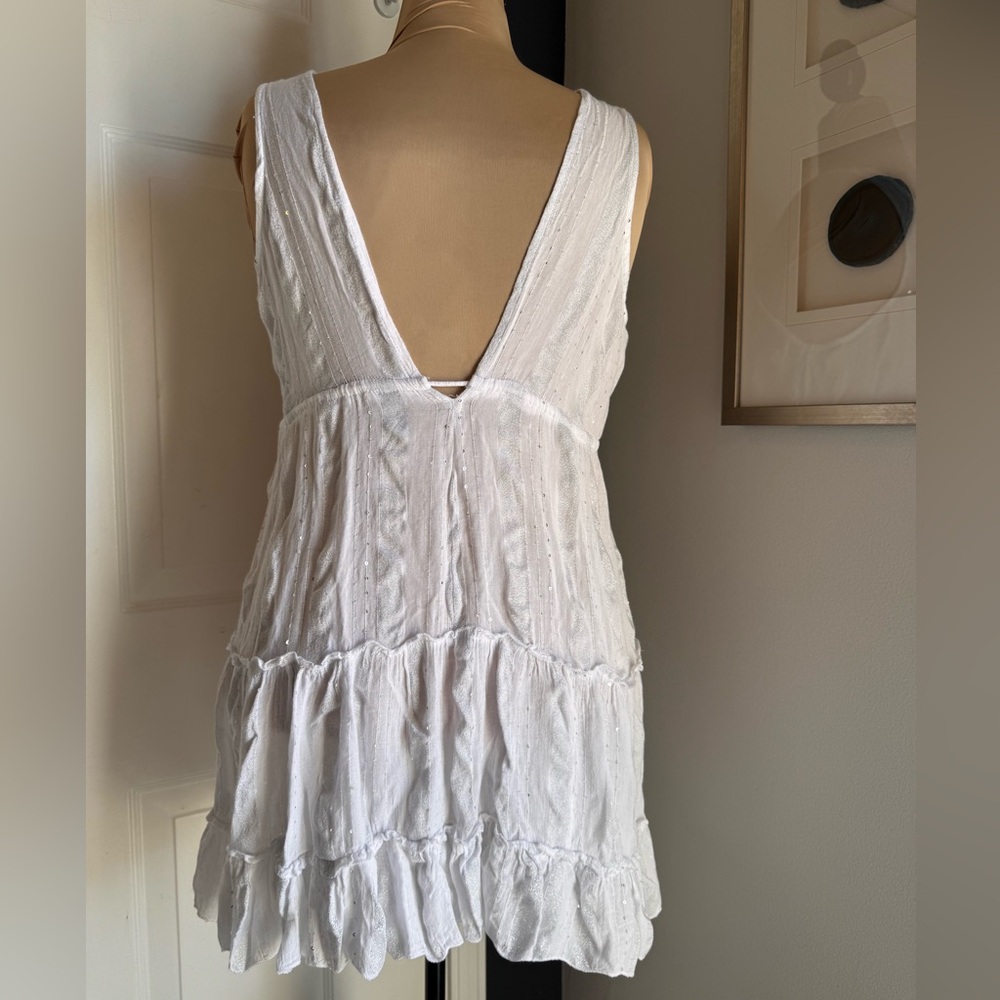 NWOT Raviya Sequins White Cover Up - Picture 3 of 8